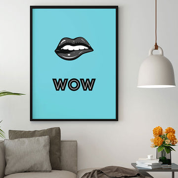 Wow | Modern Art | Typography Print