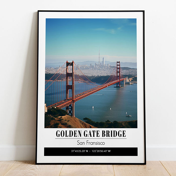Golden Gate Bridge, San Francisco | Photographic Travel Poster | Print