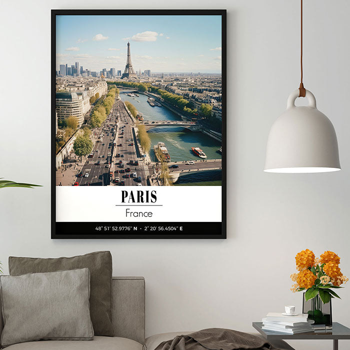 Paris Skyline, France | Photographic Travel Poster