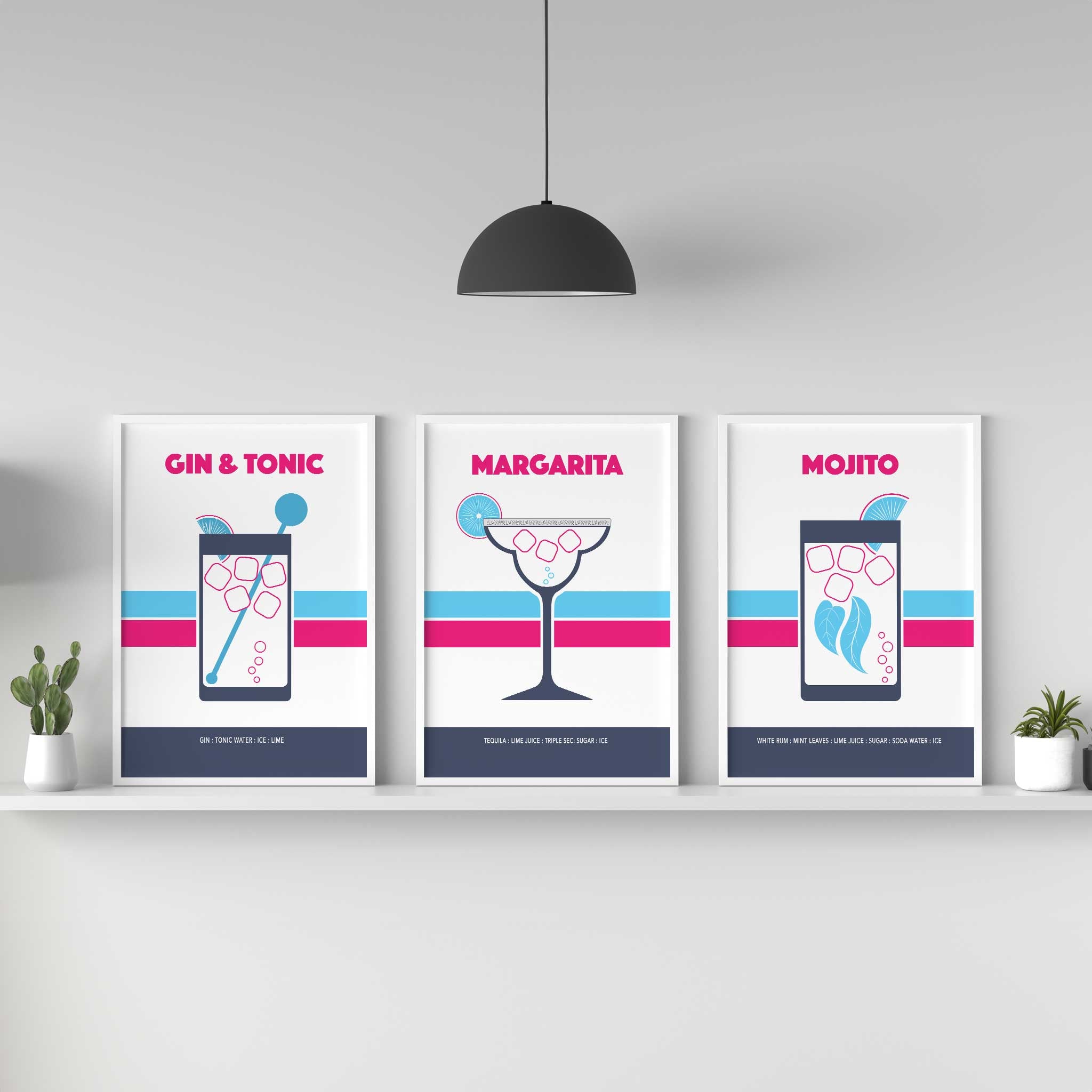 Piña Colada, Retro Print