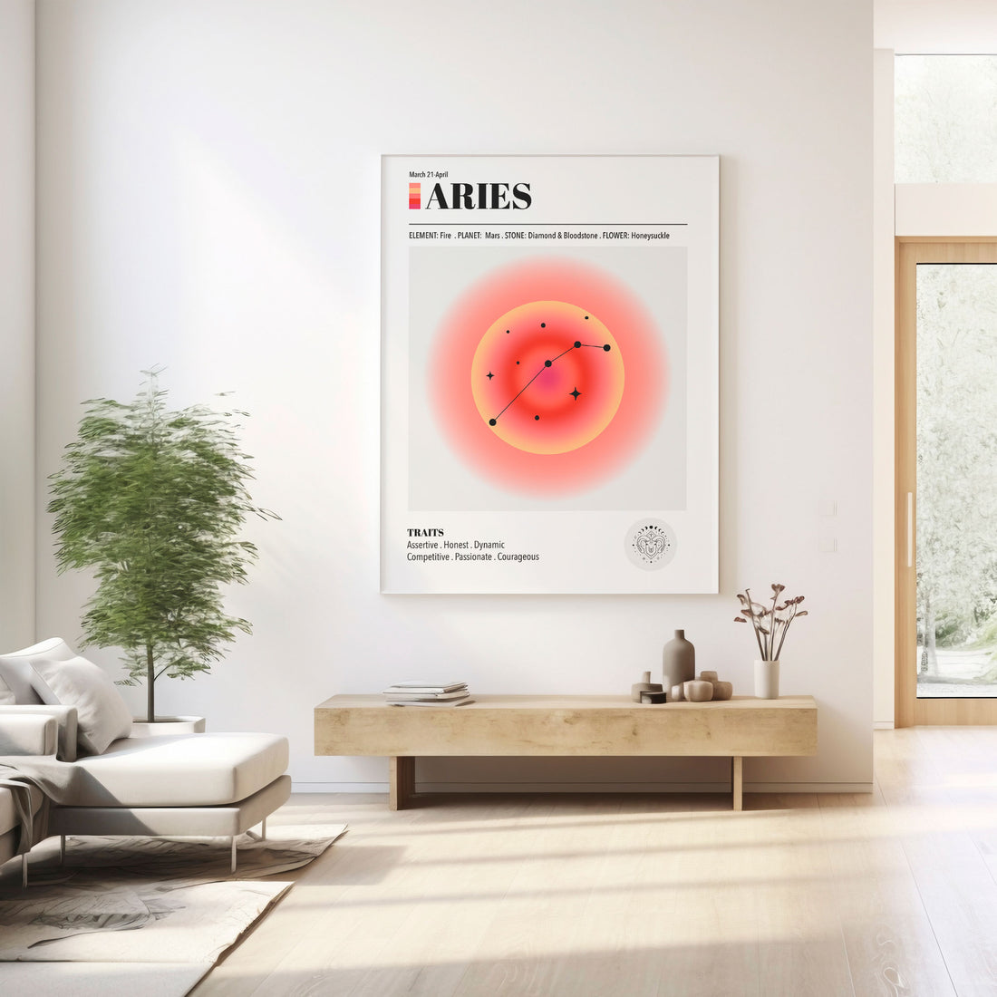 Aries Zodiac Art Print