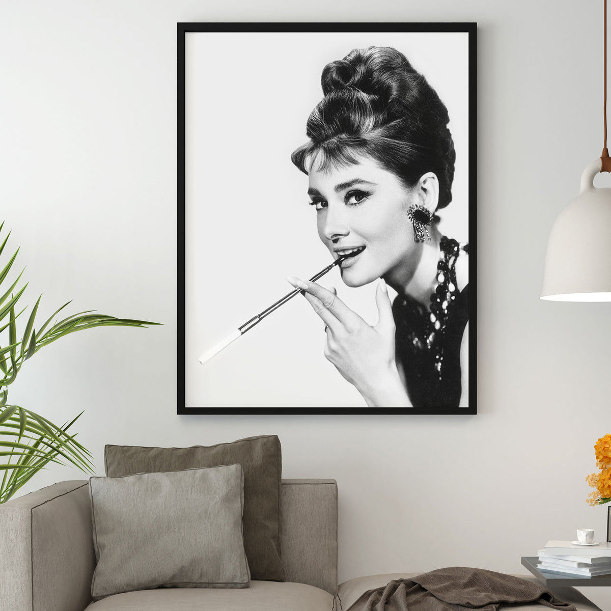 Audrey Hepburn, Smoking Cigarette