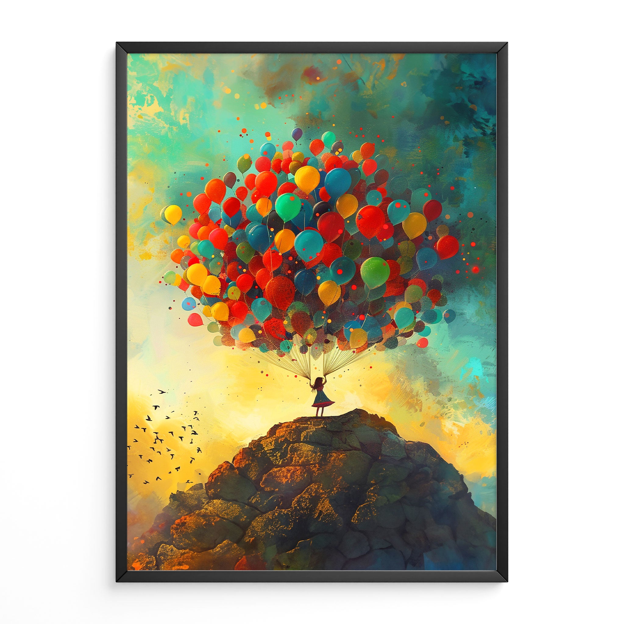 Colourful Balloon Girl