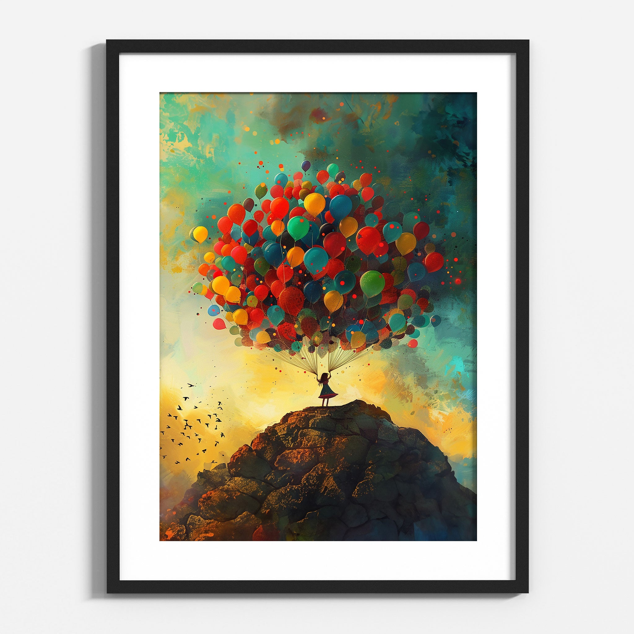 Colourful Balloon Girl