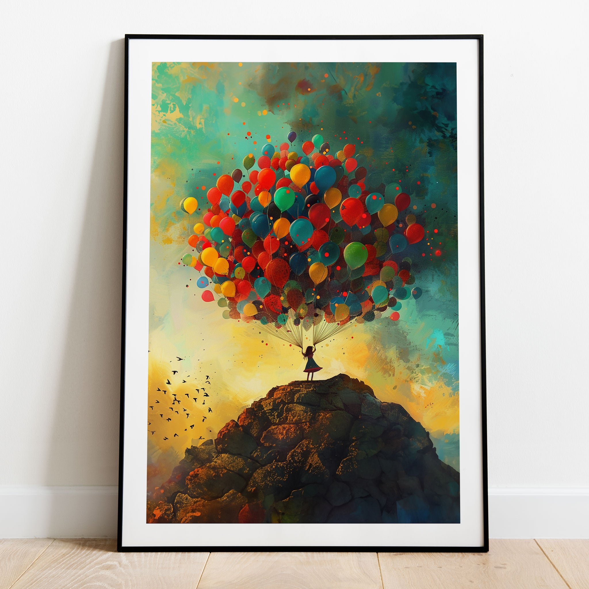 Colourful Balloon Girl