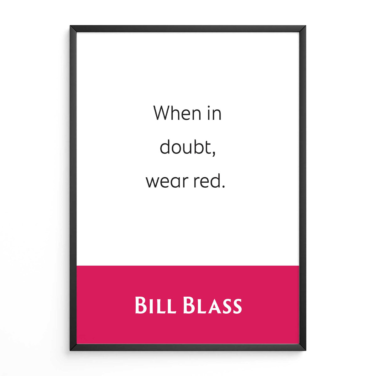 Bill Blass: When In Doubt, Wear Red