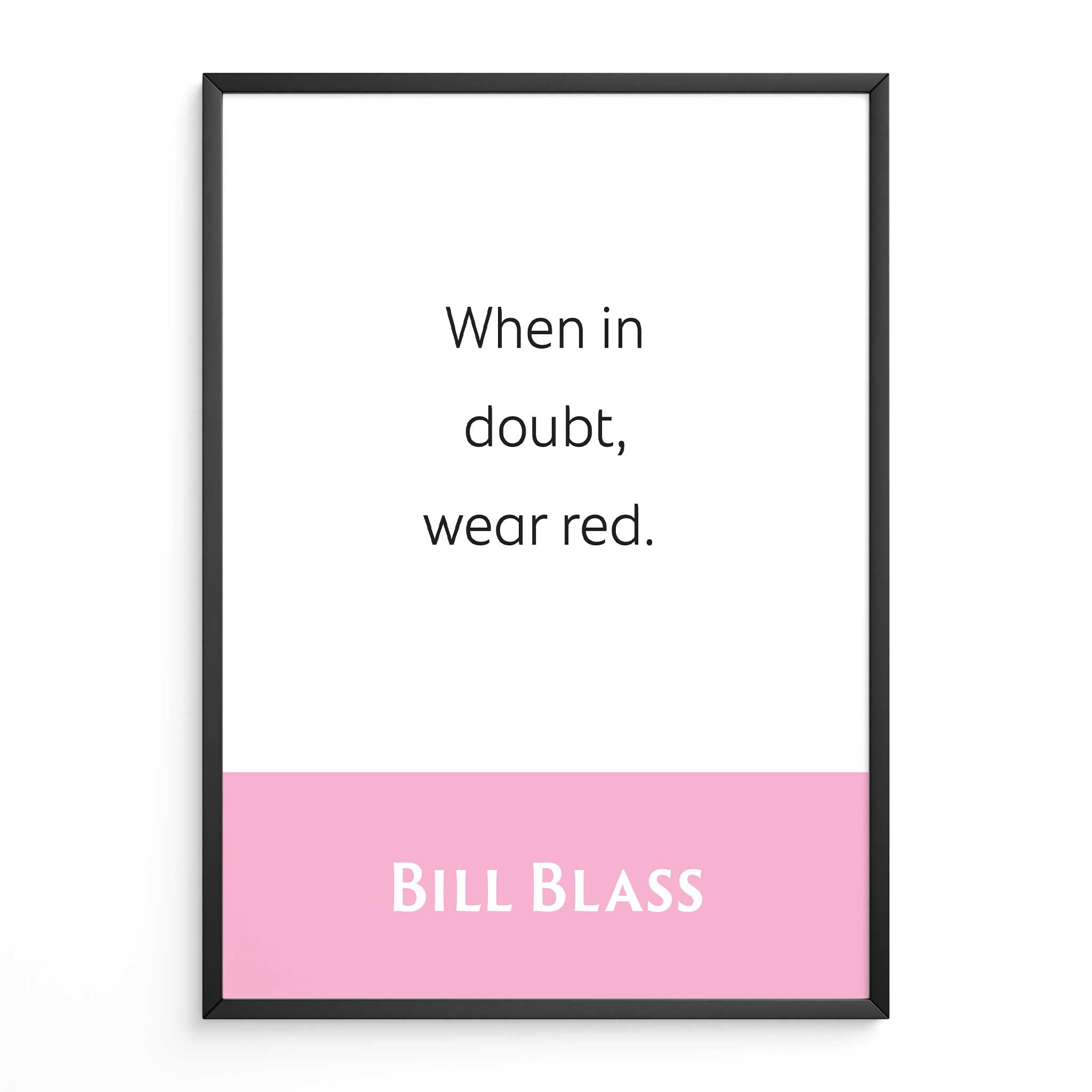 Bill Blass: When In Doubt, Wear Red