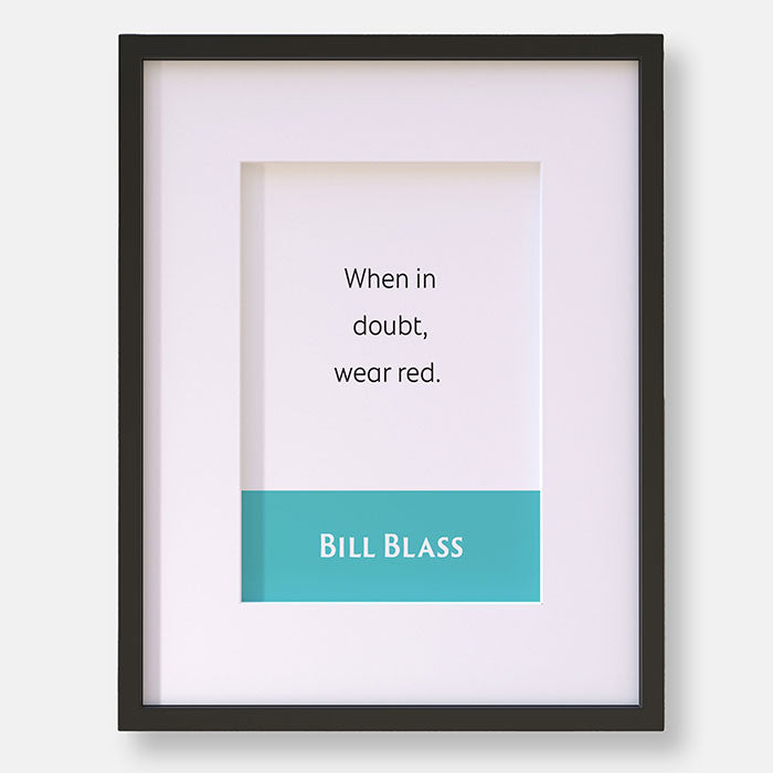 Bill Blass: When In Doubt, Wear Red