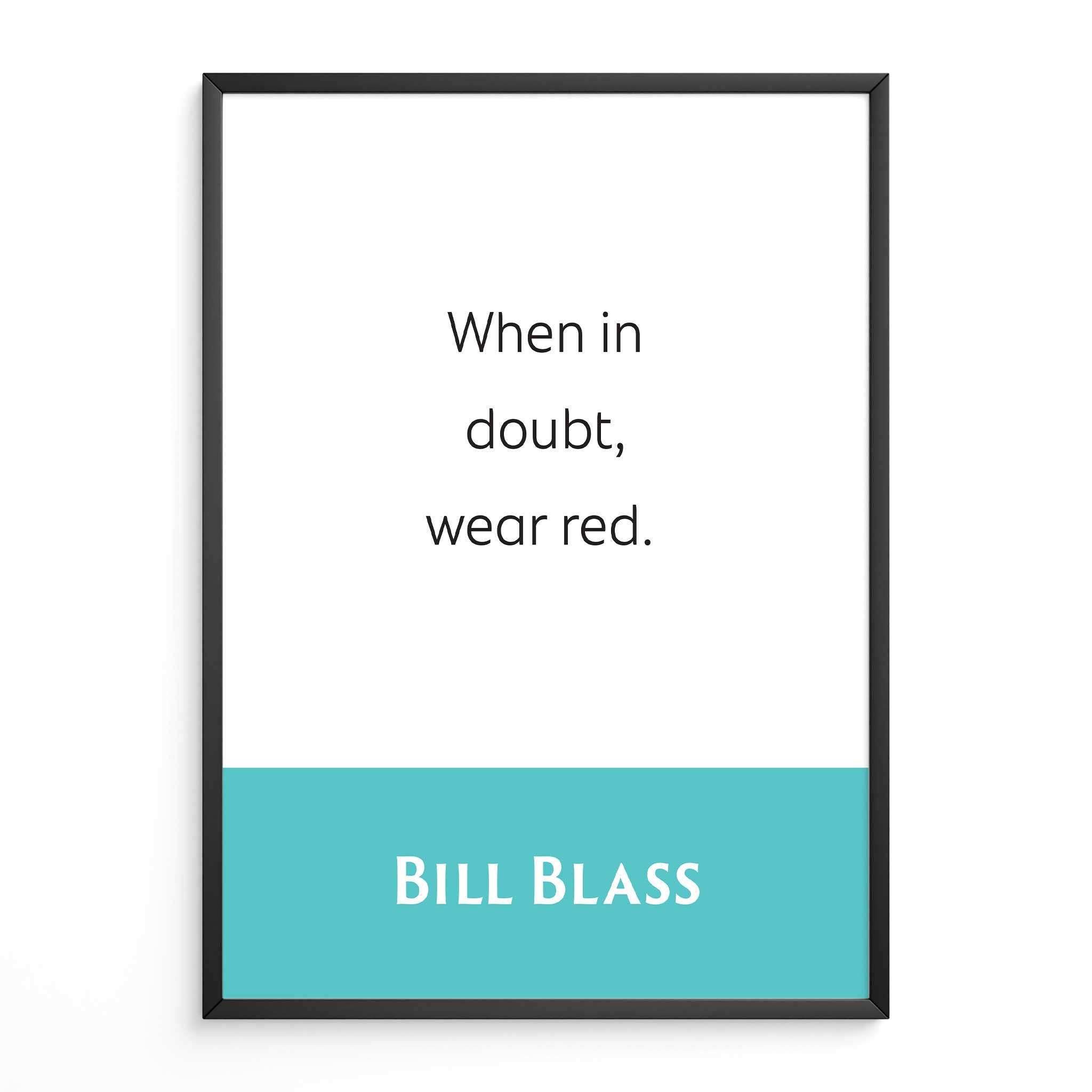 Bill Blass: When In Doubt, Wear Red