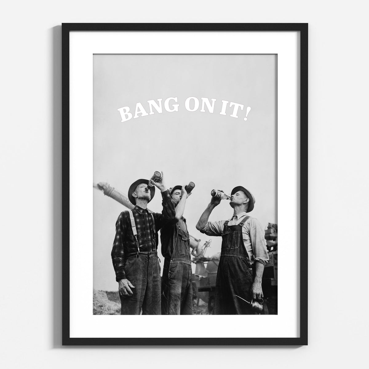 Bang On It! Vintage Workers Art Print
