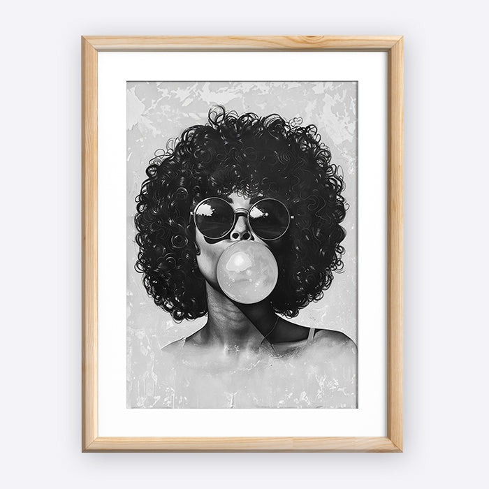 Bubblegum Afro Woman