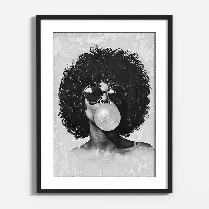 Bubblegum Afro Woman