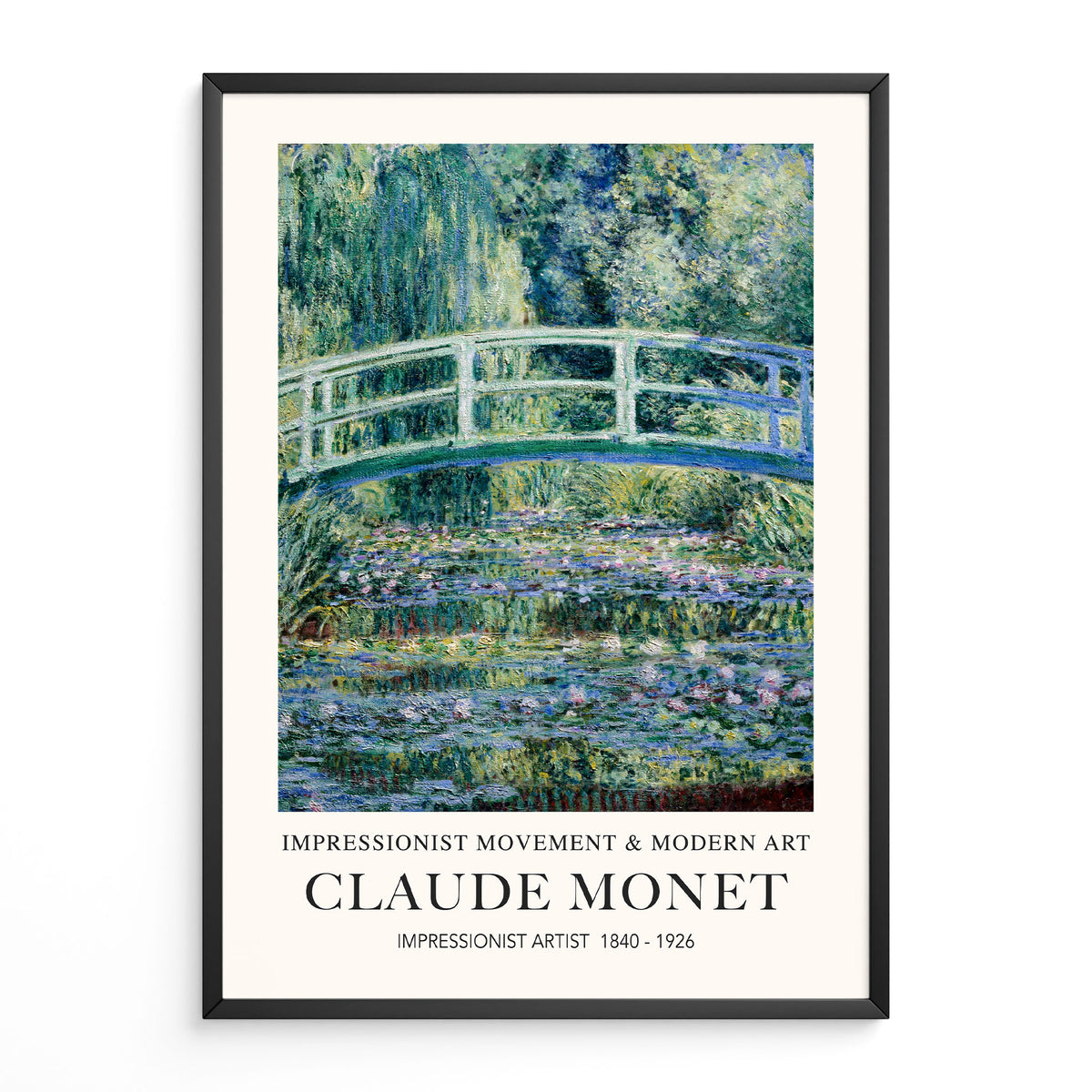 Claude Monet's Water Lilies and Japanese Bridge