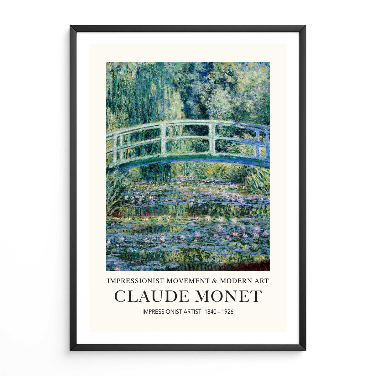 Claude Monet's Water Lilies and Japanese Bridge