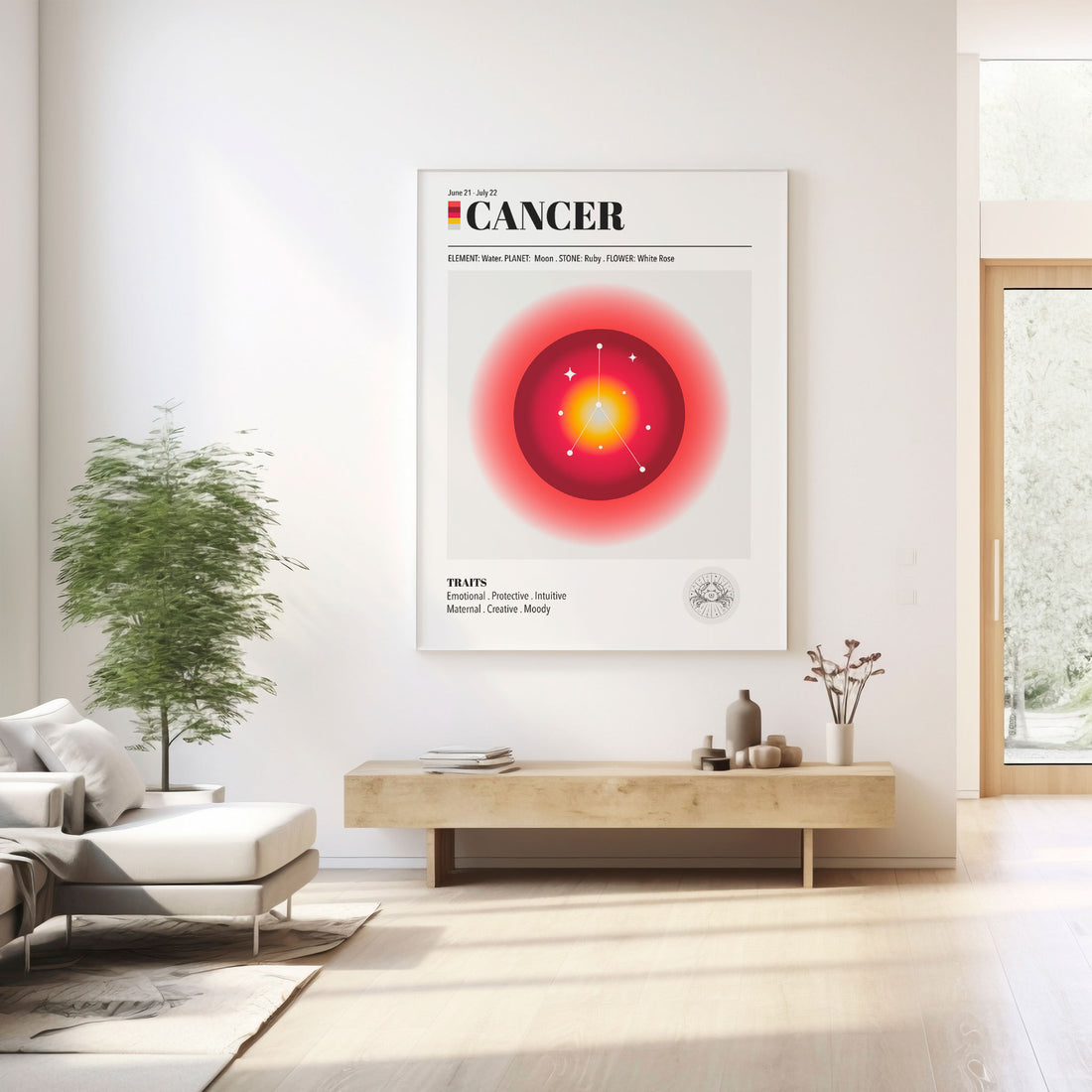 Cancer Zodiac Art Print