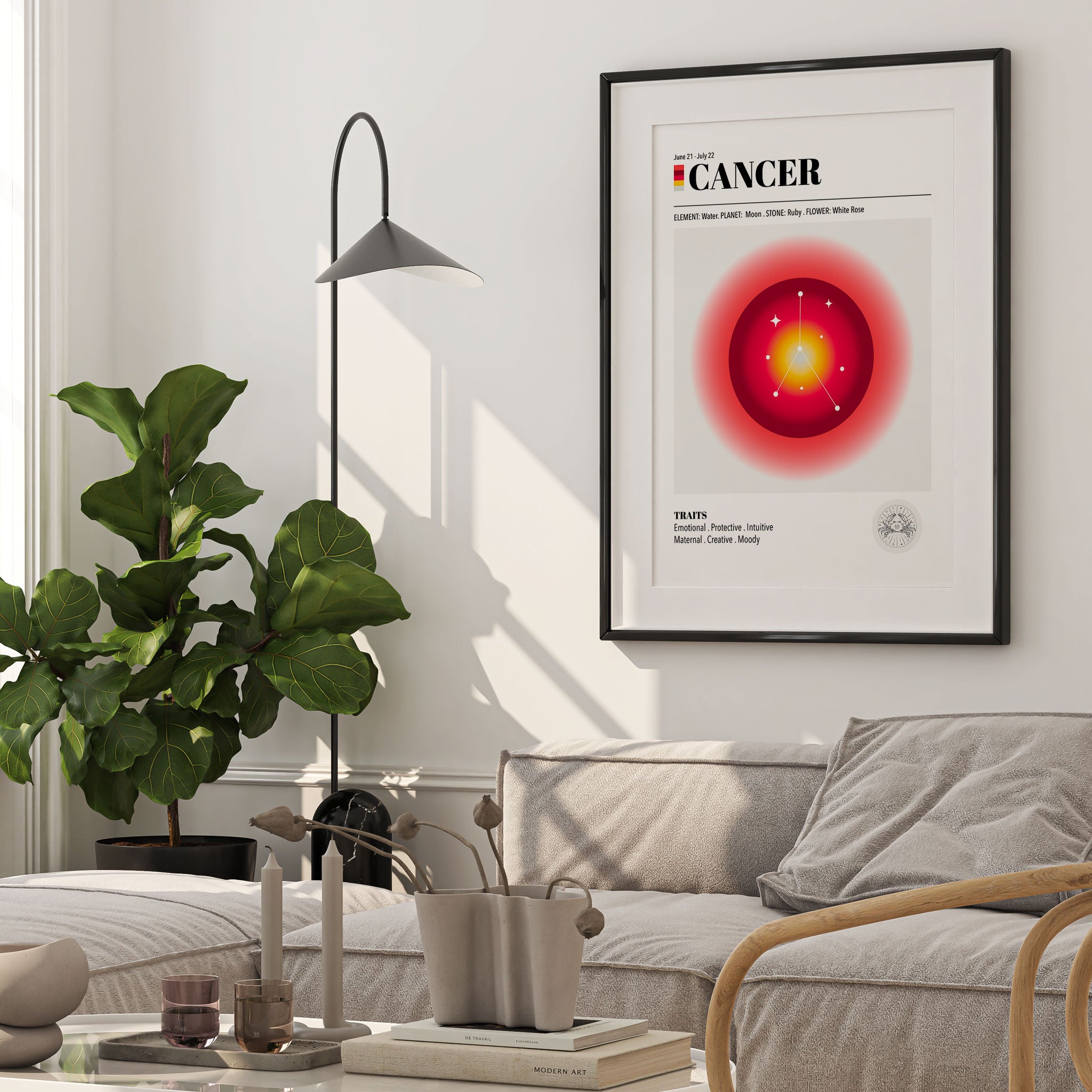 Cancer Zodiac Art Print