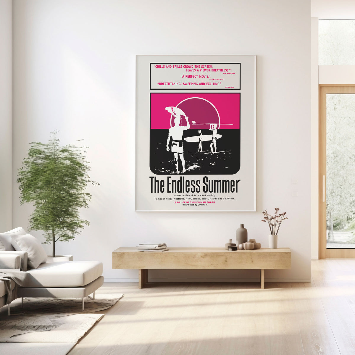 Endless Summer Original Movie Poster-Black & Pink