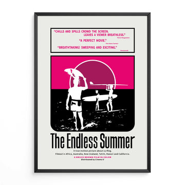 Endless Summer Original Movie Poster-Black & Pink