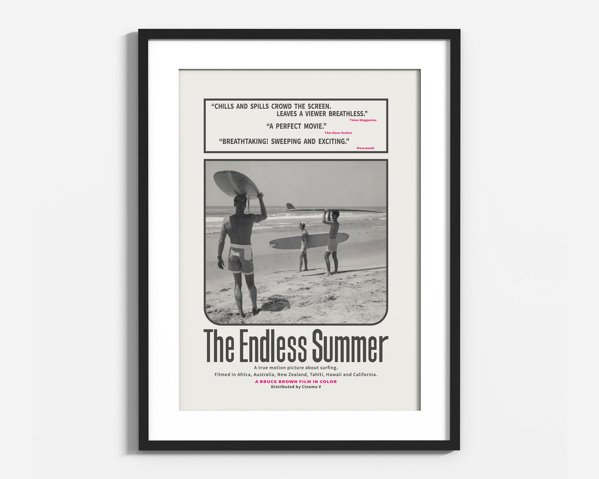 Endless Summer Original Movie Poster-Black & White