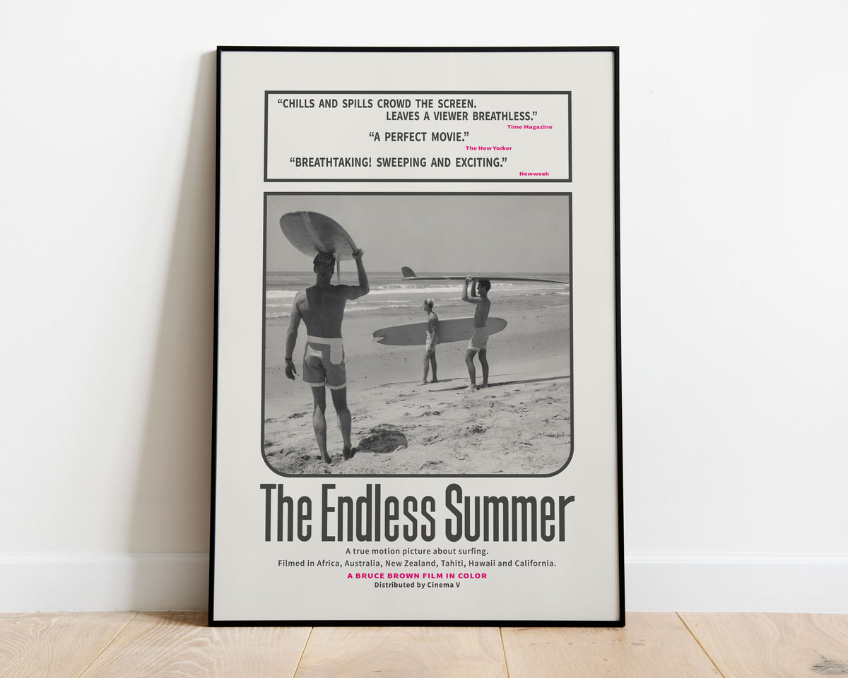Endless Summer Original Movie Poster-Black & White