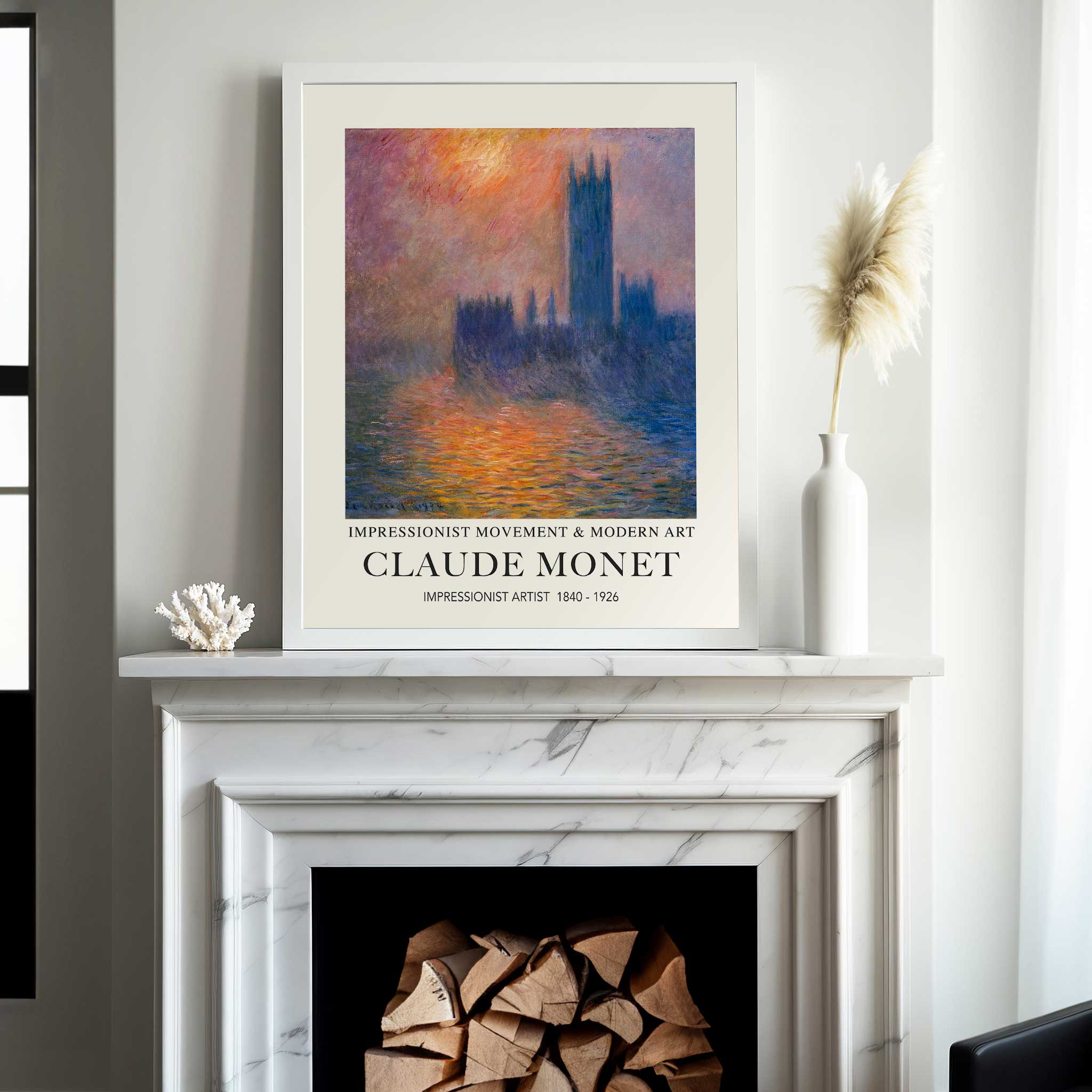 Claude Monet's The Houses of Parliament, Sunset