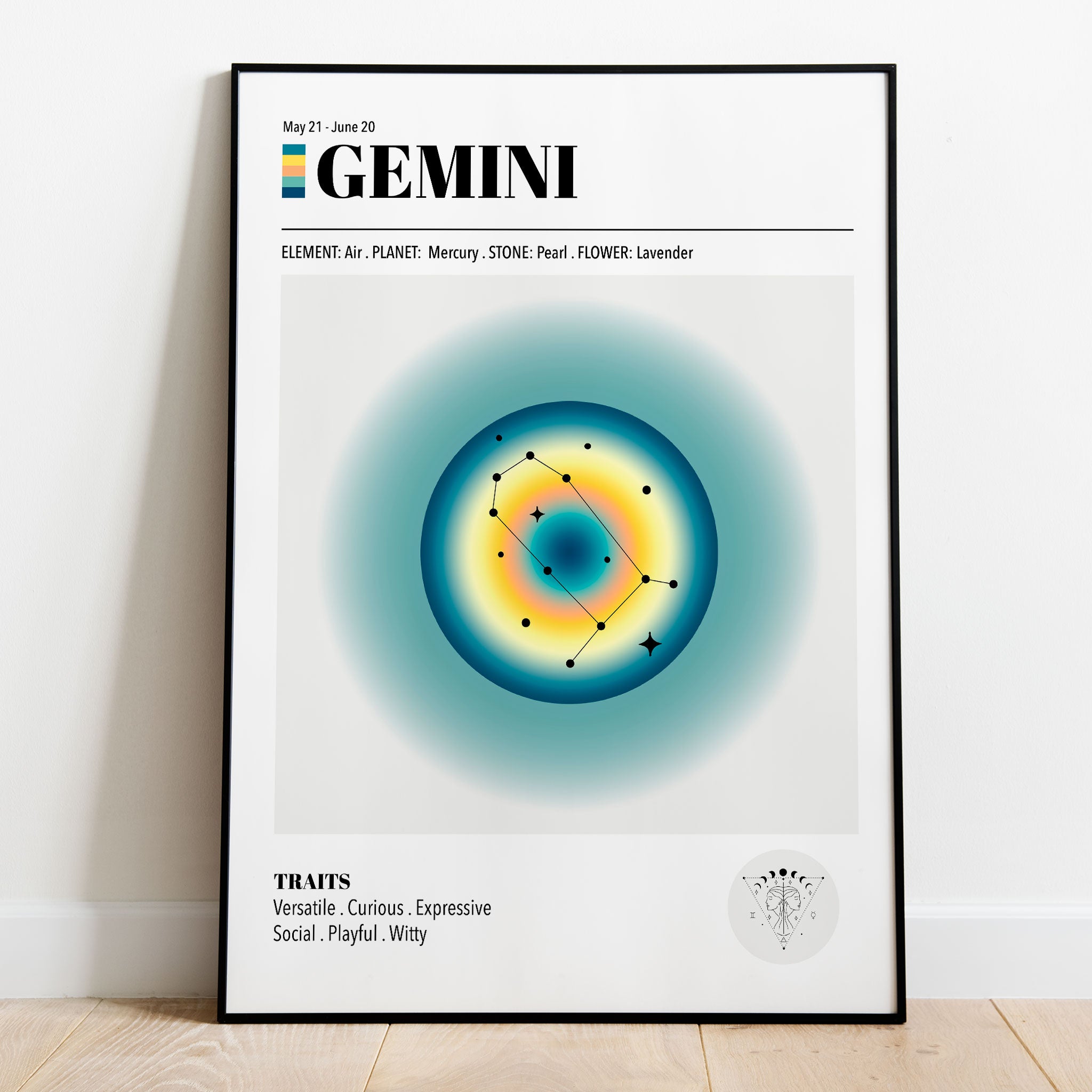 Gemini Zodiac Art Print