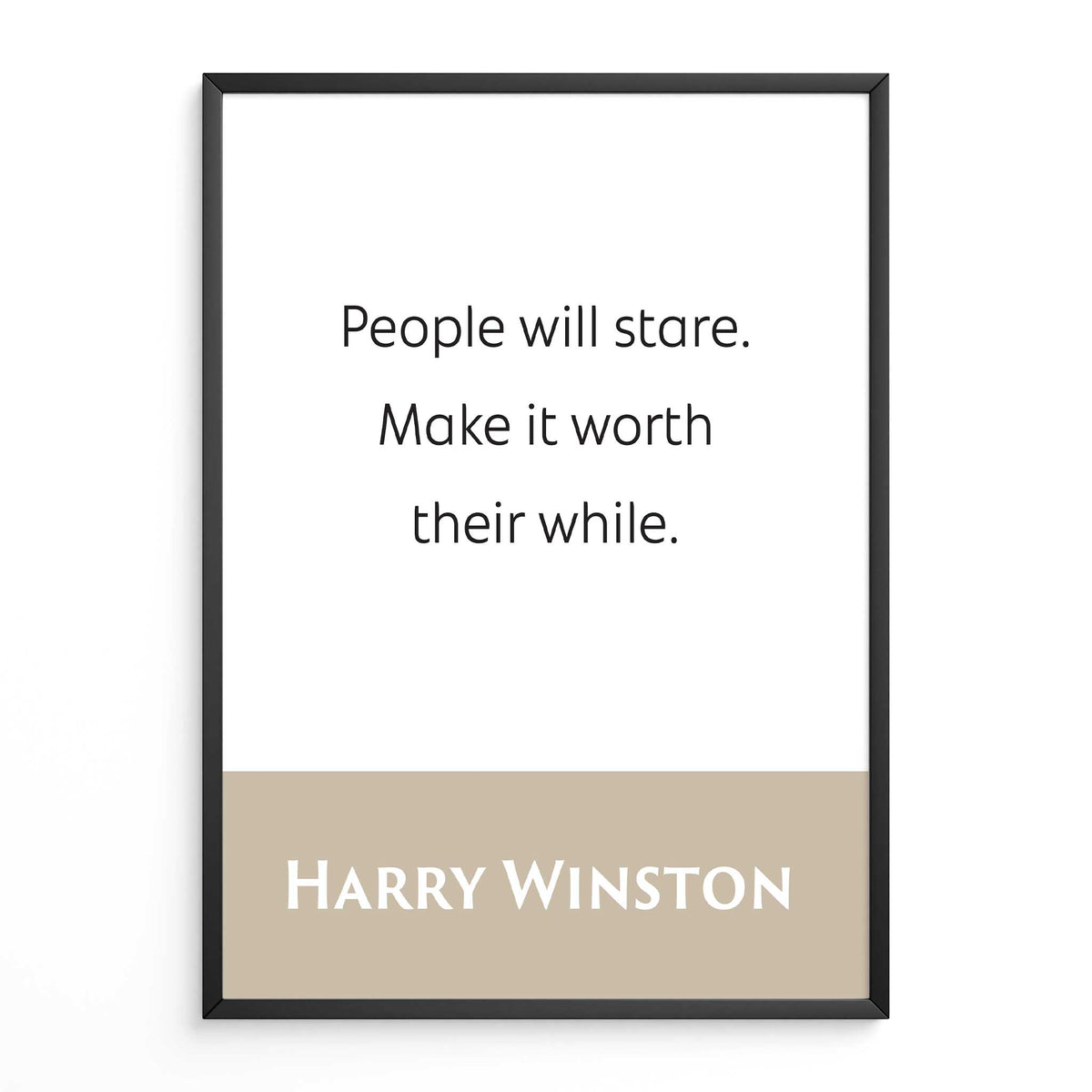 Harry Winston: People Will Stare. Make It Worth Their While