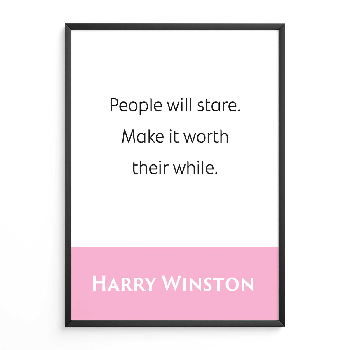 Harry Winston: People Will Stare. Make It Worth Their While