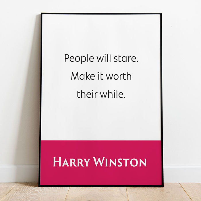 Harry Winston: People Will Stare. Make It Worth Their While
