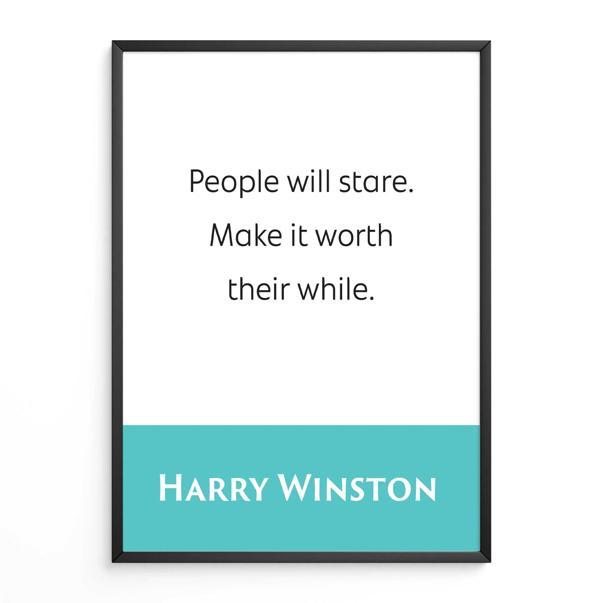 Harry Winston: People Will Stare. Make It Worth Their While