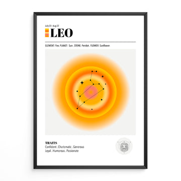 Leo Zodiac Art Print