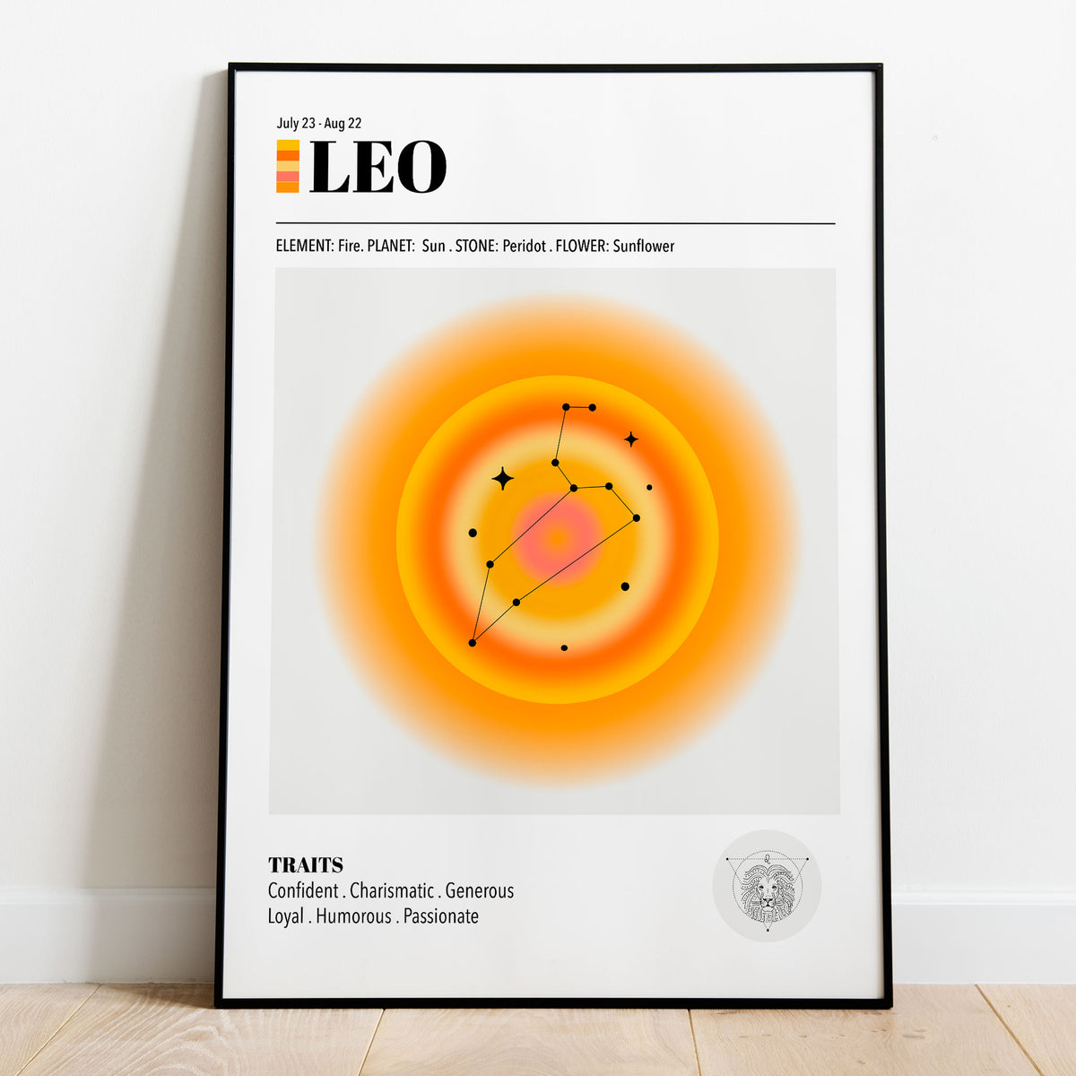 Leo Zodiac Art Print