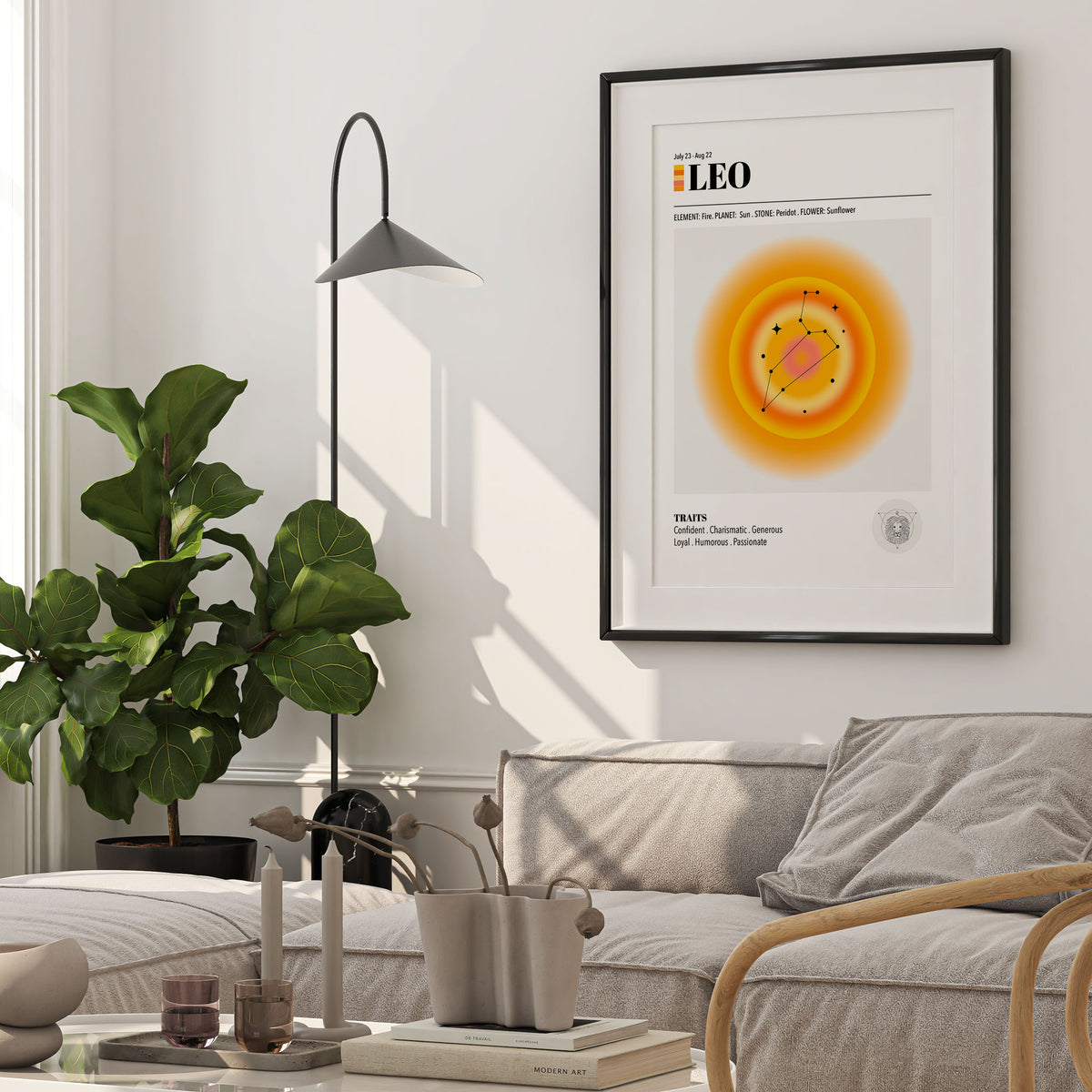 Leo Zodiac Art Print