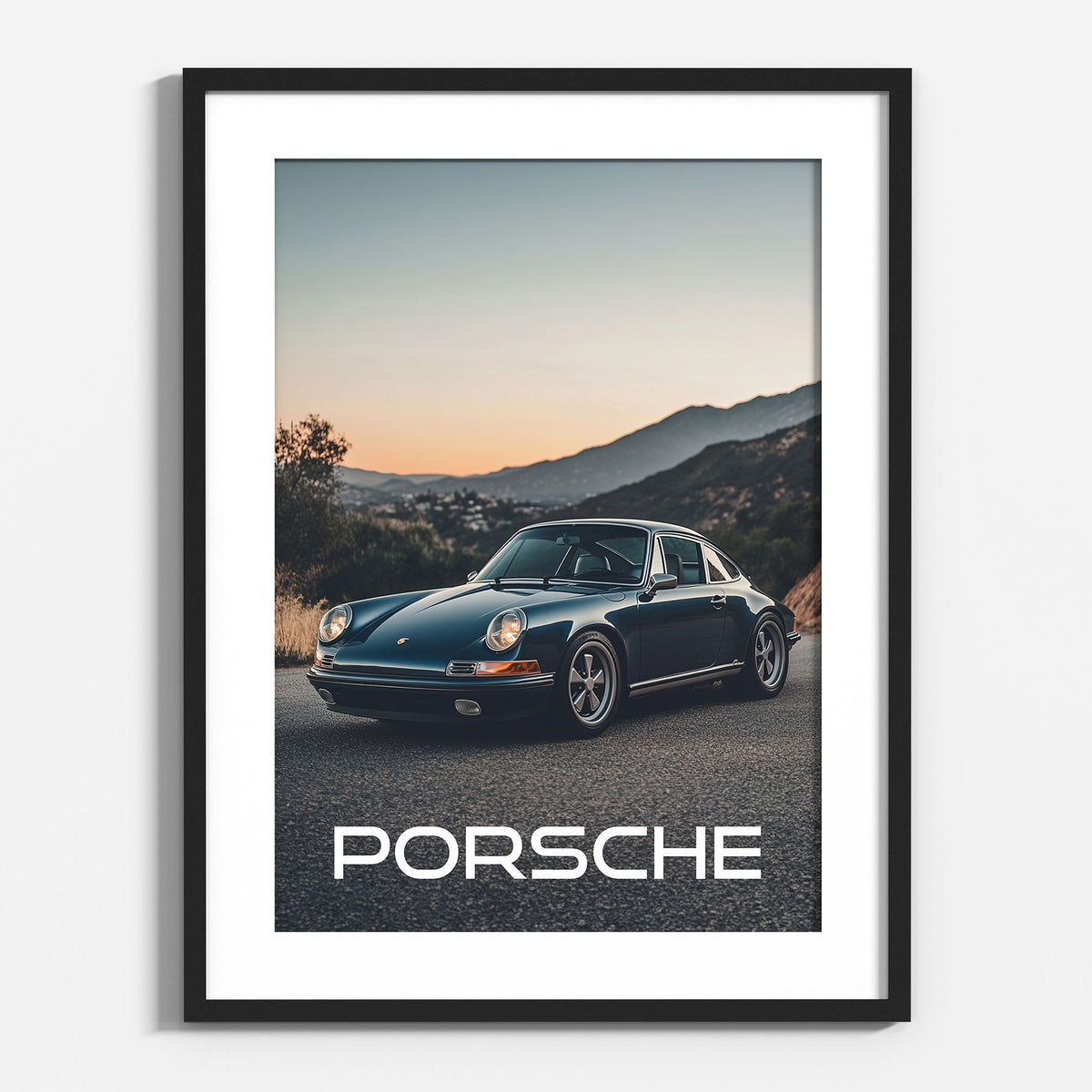 Vintage Porsche 911 Poster