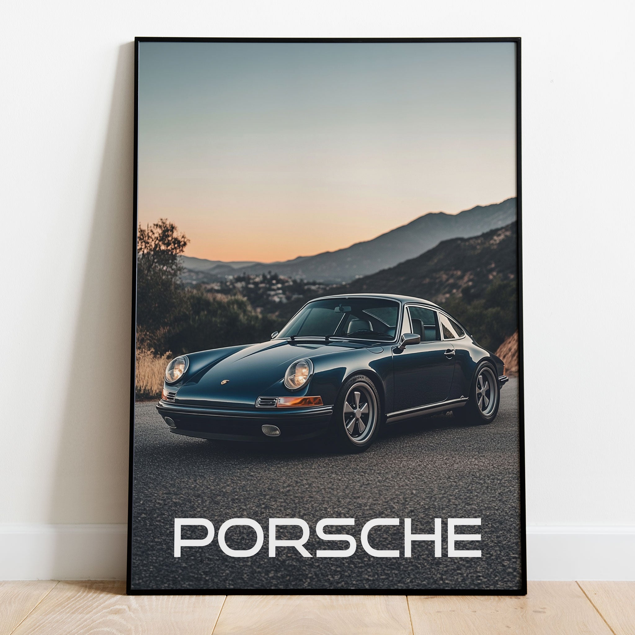 Vintage Porsche 911 Poster