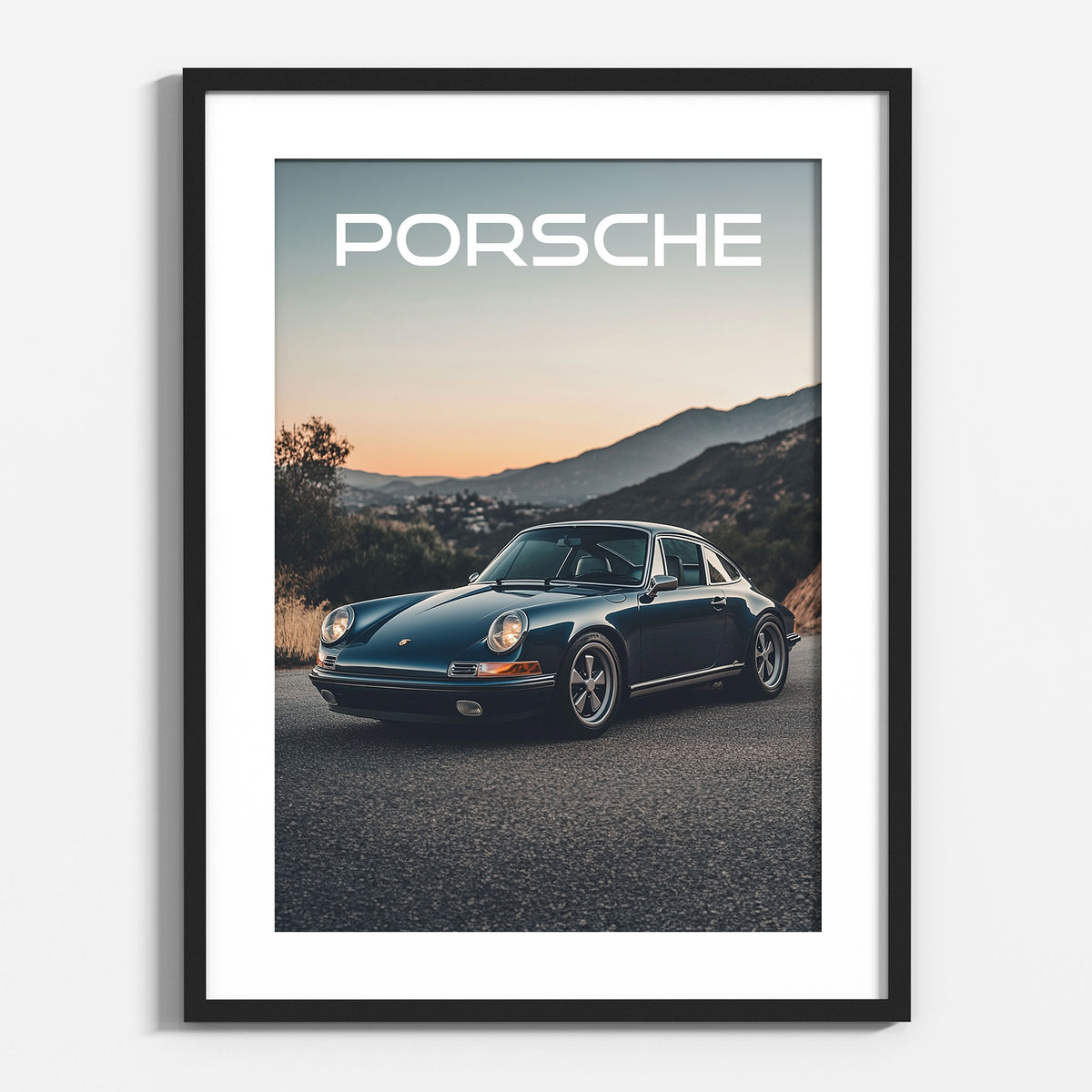 Vintage Porsche 911 Poster