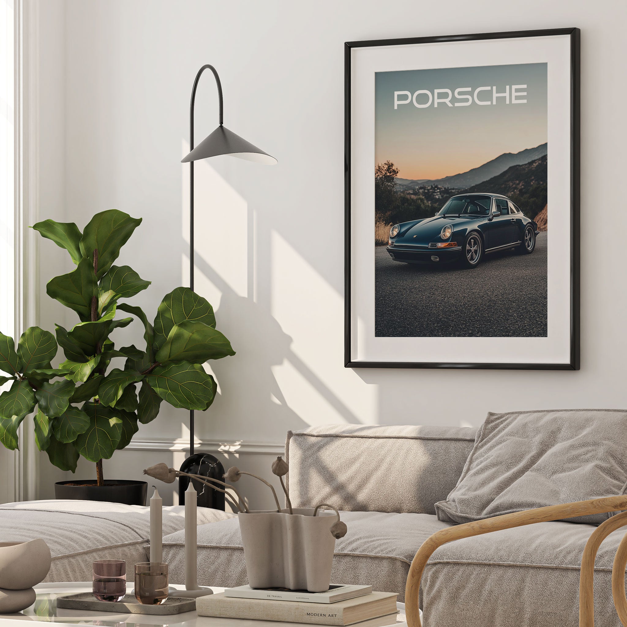 Vintage Porsche 911 Poster