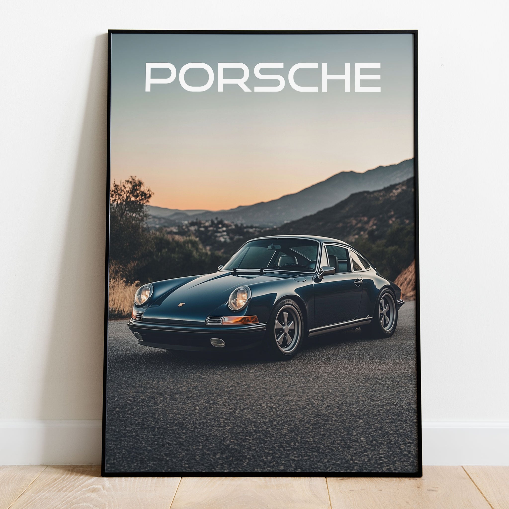 Vintage Porsche 911 Poster