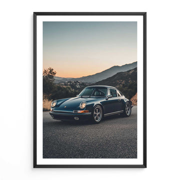 Vintage Porsche 911 Poster