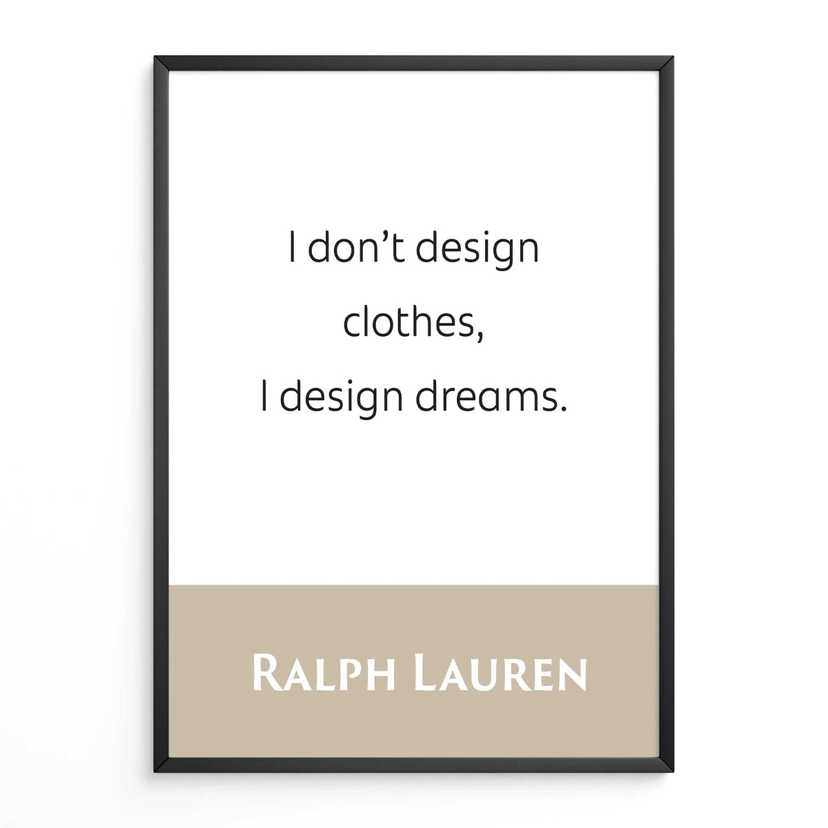Ralph Lauren: l Don't Design Clothes, l Design Dreams
