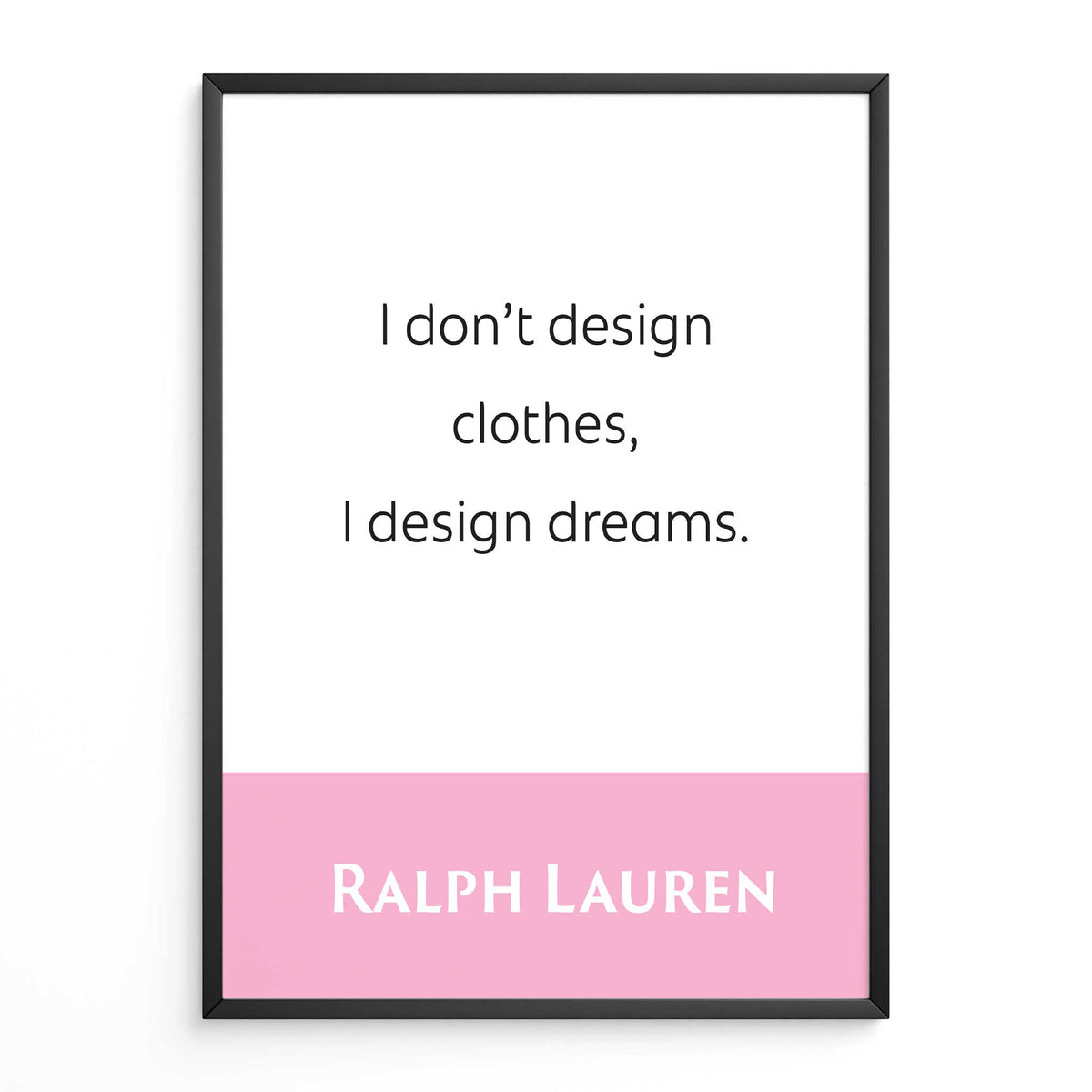 Ralph Lauren: l Don't Design Clothes, l Design Dreams
