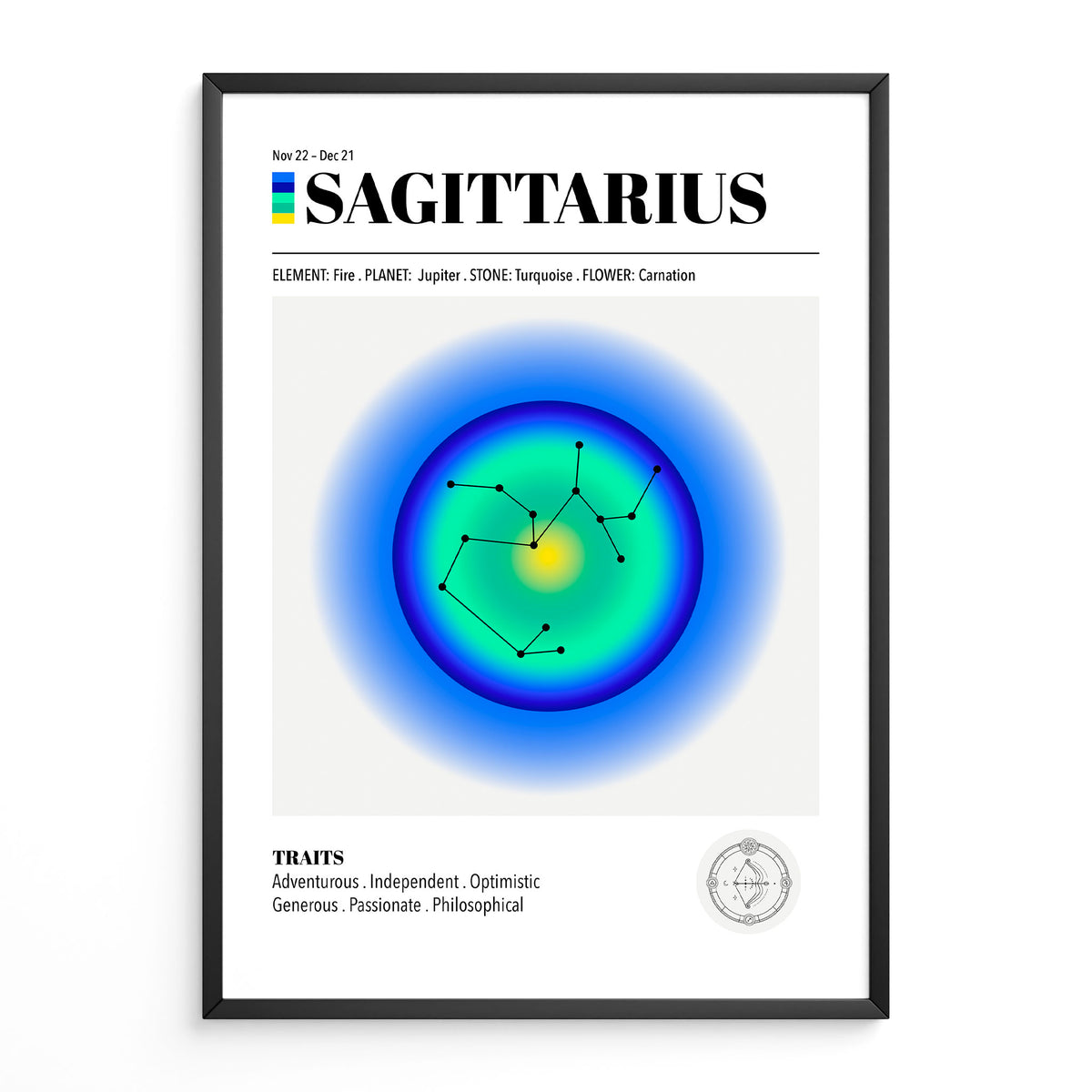 Sagittarius Zodiac Art Print