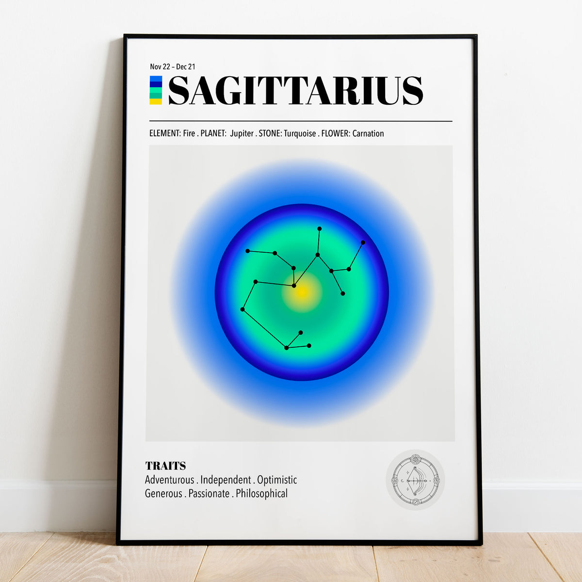 Sagittarius Zodiac Art Print