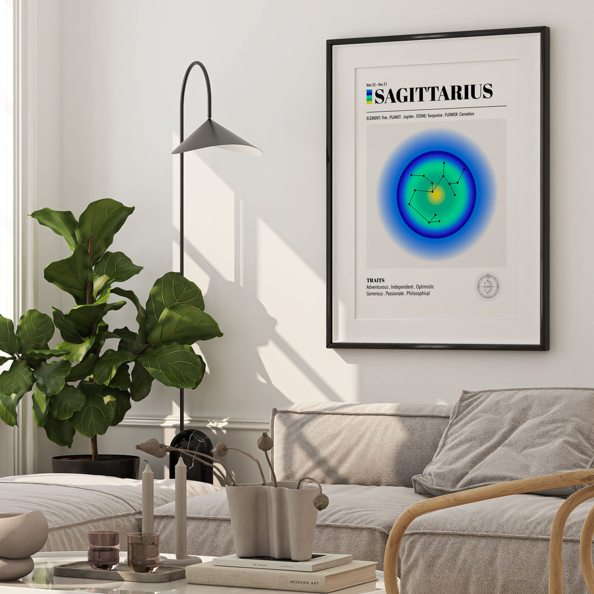 Sagittarius Zodiac Art Print