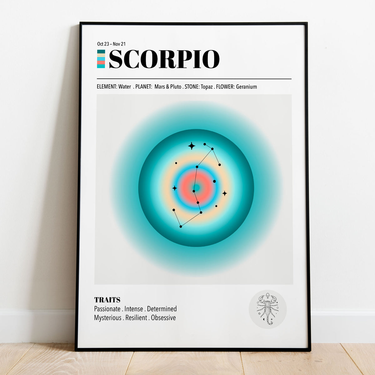 Scorpio Zodiac Art Print