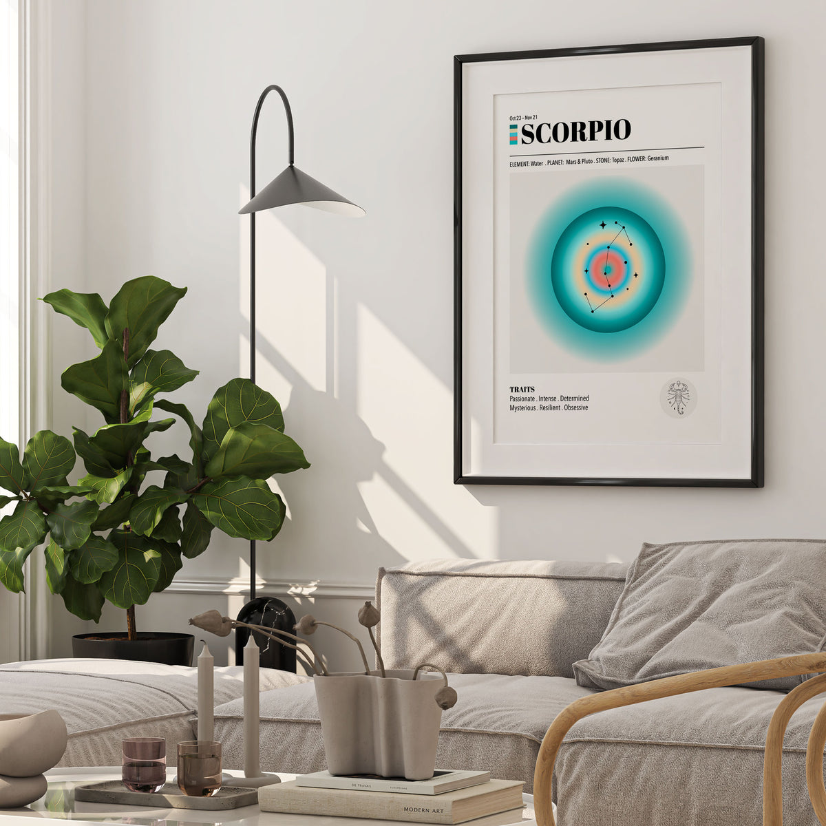 Scorpio Zodiac Art Print