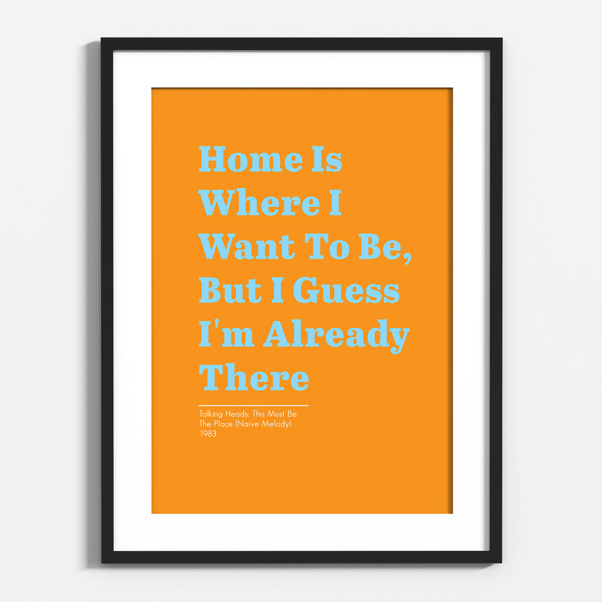 Talking Heads,Home Is Where l Want To Be