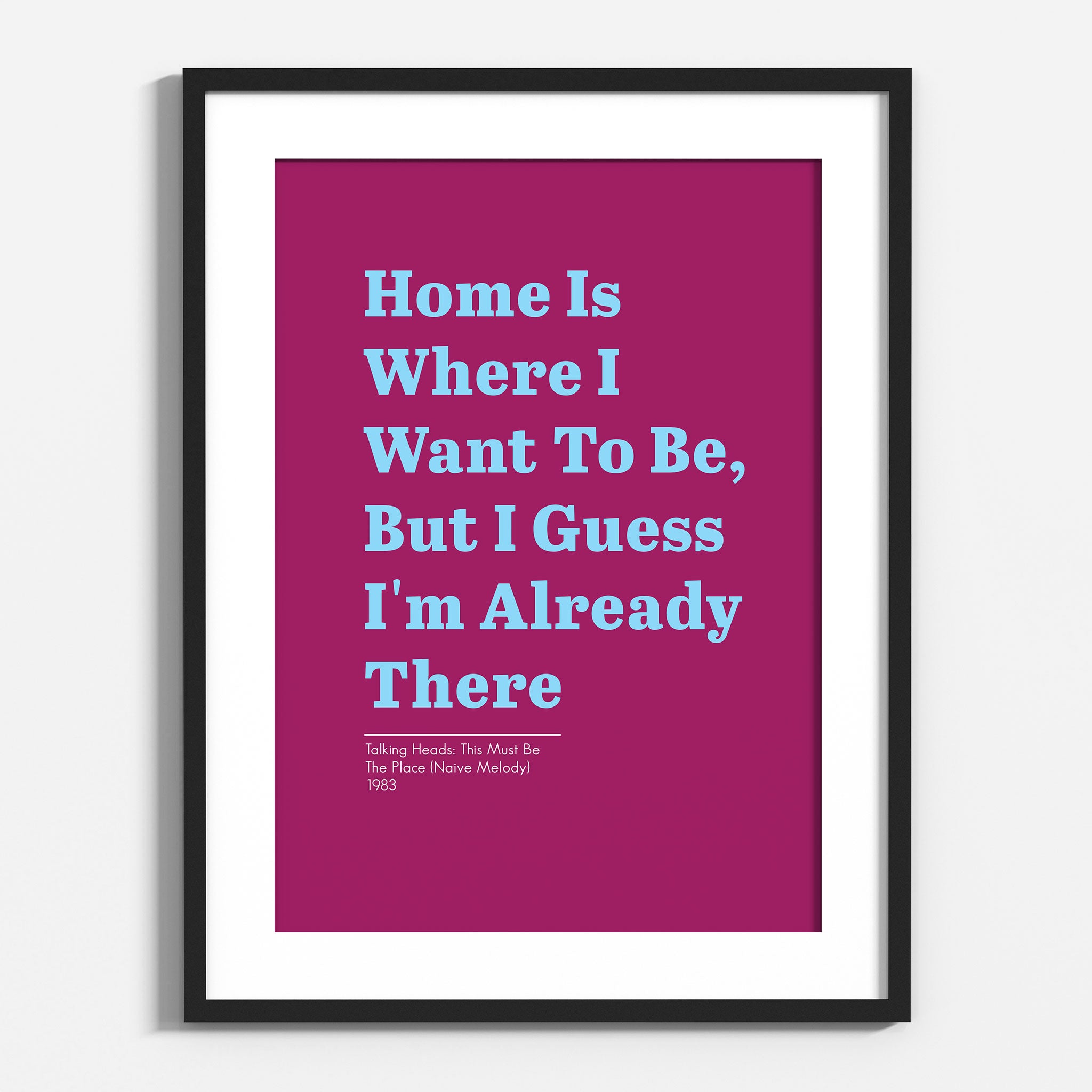 Talking Heads,Home Is Where l Want To Be