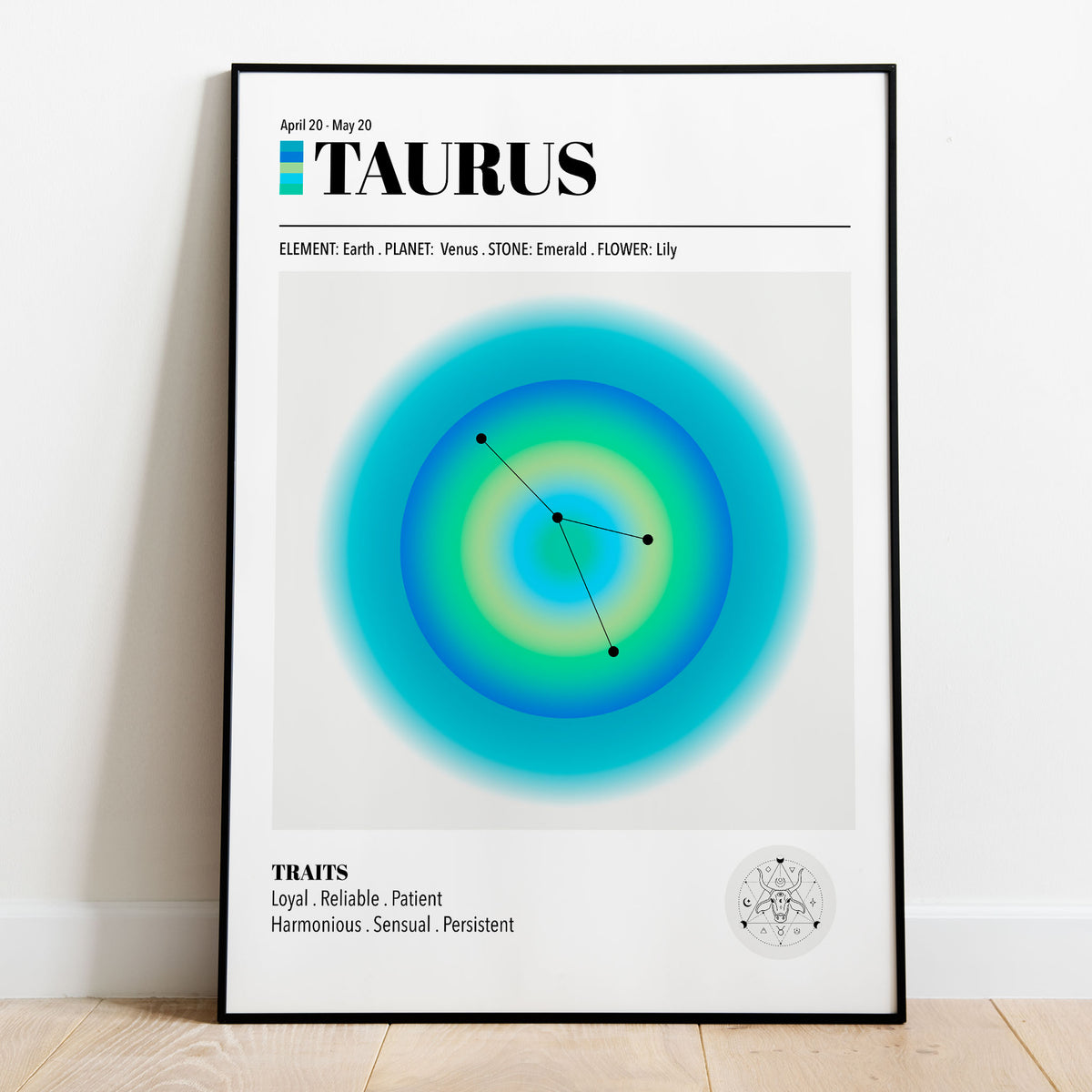 Taurus Zodiac Art Print
