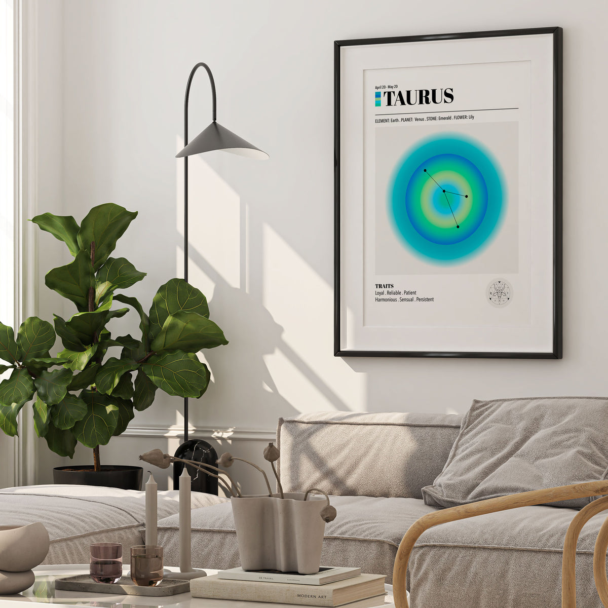 Taurus Zodiac Art Print